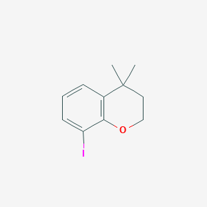 molecular formula C11H13IO B8393118 4,4-Dimethyl-8-iodochroman 