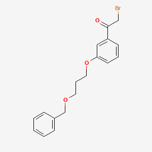 2-Bromo-1-[3-({3-[(phenylmethyl)oxy]propyl}oxy)phenyl]ethanone