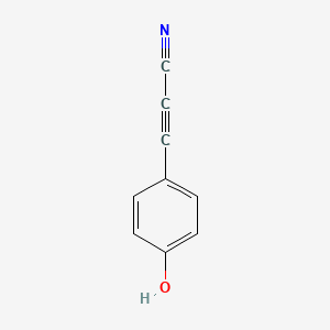 molecular formula C9H5NO B8393165 (p-Hydroxyphenyl)propiolonitrile 