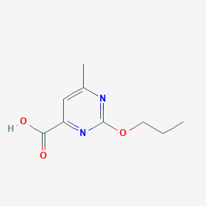 molecular formula C9H12N2O3 B8393230 6-Methyl-2-propoxy-pyrimidine-4-carboxylic acid 