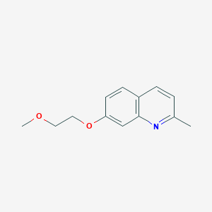 molecular formula C13H15NO2 B8393246 7-(2-Methoxyethoxy)-2-methylquinoline 