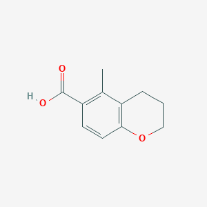 molecular formula C11H12O3 B8393251 5-Methyl-6-chromanic acid 