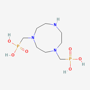 molecular formula C8H21N3O6P2 B8393260 [4-(Phosphonomethyl)-1,4,7-triazonan-1-yl]methylphosphonic acid 