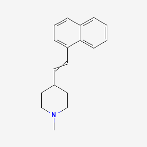 1-Methyl-4-(2-naphthalen-1-ylethenyl)piperidine