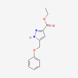 5-phenoxymethyl-1H-pyrazole-3-carboxylic acid ethyl ester