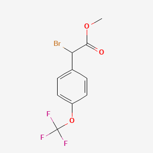 Methyl bromo-{4-[(trifluoromethyl)oxy]phenyl}acetate