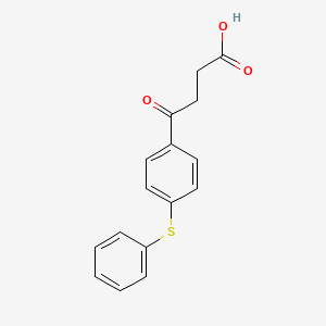 molecular formula C16H14O3S B8393341 4-Oxo-4-(4-phenylsulfanyl-phenyl)-butyric acid 