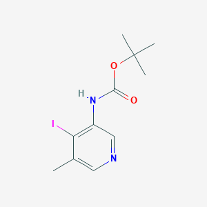 molecular formula C11H15IN2O2 B8393369 (4-Iodo-5-methyl-pyridin-3-yl)-carbamic acid tert-butyl ester CAS No. 631910-24-2