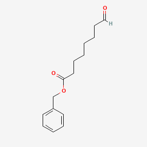 molecular formula C15H20O3 B8393432 Benzyl 7-formylheptanoate 