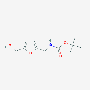 molecular formula C11H17NO4 B8393439 (5-Hydroxymethyl-furan-2-ylmethyl)-carbamic acid tert-butyl ester 