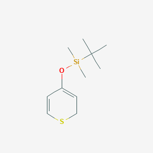 molecular formula C11H20OSSi B8393473 4-(tert-Butyldimethylsiloxy)-2H-thiopyran 