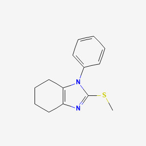 1-Phenyl-2-methylthio-4,5,6,7-tetrahydrobenzimidazole