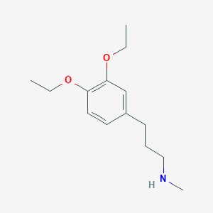 molecular formula C14H23NO2 B8393518 [3-(3,4-Diethoxy-phenyl)-propyl]-methyl-amine 