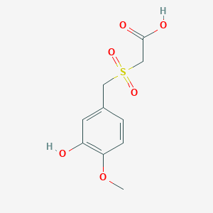 2-((3-Hydroxy-4-methoxybenzyl)sulfonyl)acetic acid