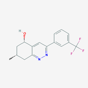 (5S,7S)-7-methyl-3-(3-trifluoromethylphenyl)-5,6,7,8-tetrahydrocinnolin-5-ol