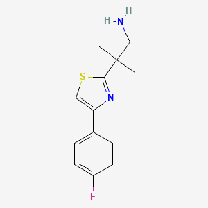 2-(4-(4-Fluorophenyl)thiazol-2-yl)-2-methylpropan-1-amine