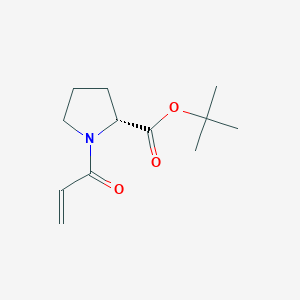 molecular formula C12H19NO3 B8393643 (R)-1-Acryloyl-pyrrolidine-2-carboxylic acid tert-butyl ester 