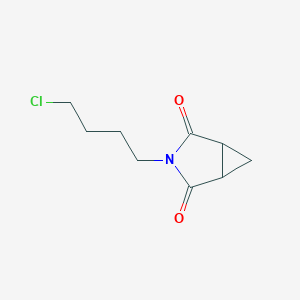 molecular formula C9H12ClNO2 B8393733 3-(4-Chlorobut-1-yl)-3-azabicyclo[3.1.0]hexane-2,4-dione 