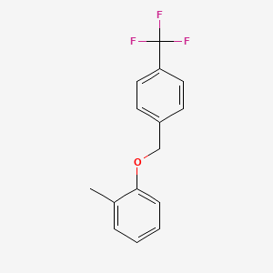 molecular formula C15H13F3O B8393742 2-[4-(Trifluoromethyl)benzyloxy]toluene 