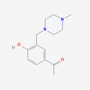 molecular formula C14H20N2O2 B8393748 1-[4-Hydroxy-3-(4-methyl-piperazin-1-ylmethyl)-phenyl]-ethanone 