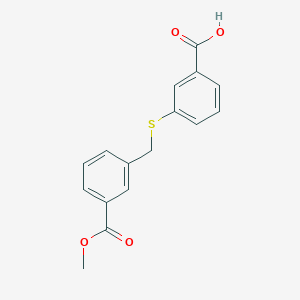 3-(3-(Methoxycarbonyl)benzylthio)benzoic acid
