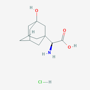 molecular formula C12H20ClNO3 B8393926 (2S)-2-amino-2-(3-hydroxyadamantan-1-yl)acetic acid hydrochloride 