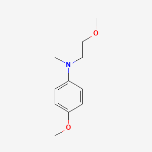 molecular formula C11H17NO2 B8393972 (2-Methoxy-ethyl)-(4-methoxy-phenyl)-methyl-amine 