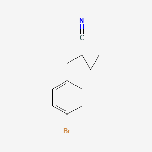 1-(4-Bromobenzyl)cyclopropanecarbonitrile