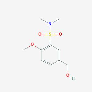 molecular formula C10H15NO4S B8394060 3-(N,N-Dimethylsulfamoyl)-4-methoxybenzyl alcohol 