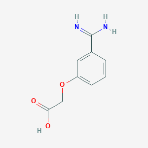 molecular formula C9H10N2O3 B8394080 3-Amidinophenoxyacetic acid 
