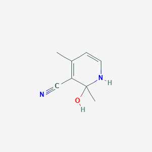 molecular formula C8H10N2O B8394094 3-Cyano-2,4-dimethyl-2-hydroxypyridine 