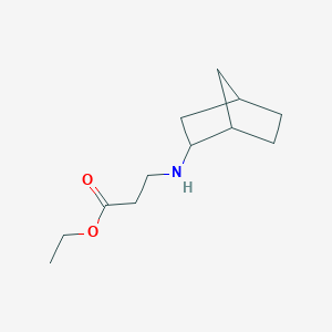 molecular formula C12H21NO2 B8394112 3-(Bicyclo[2.2.1]hept-2-ylamino)-propionic acid ethyl ester 