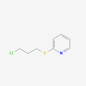 molecular formula C8H10ClNS B8394124 2-(3-Chloropropyl)thiopyridine 