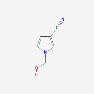 molecular formula C6H6N2O B8394157 1-hydroxymethyl-3-cyano-1H-pyrole 