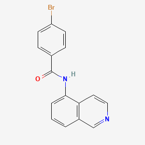 molecular formula C16H11BrN2O B8394195 4-bromo-N-isoquinolin-5-ylbenzamide 