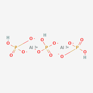 molecular formula Al2H3O12P3 B083942 Phosphoric acid, aluminum salt (3:2) CAS No. 13530-54-6