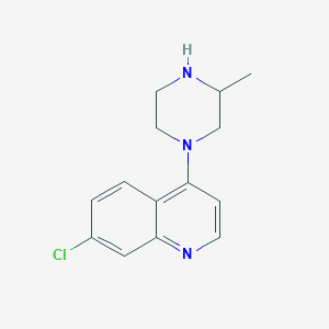 molecular formula C14H16ClN3 B8394232 7-Chloro-4-(3-methylpiperazin-1-yl)quinoline 