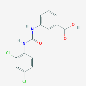 molecular formula C14H10Cl2N2O3 B8394251 3-[3-(2,4-Dichloro-phenyl)-ureido]-benzoic acid 