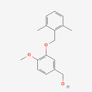 (3-(2,6-Dimethylbenzyloxy)-4-methoxyphenyl)methanol