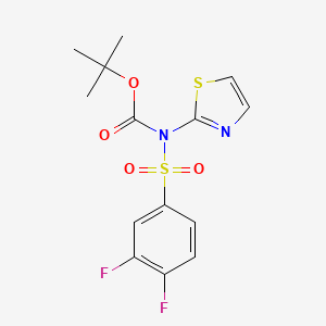 Tert-butyl((3,4-difluorophenyl)sulfonyl)(thiazol-2-yl)carbamate