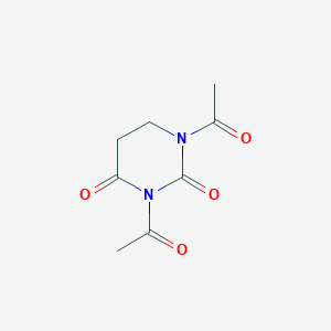 molecular formula C8H10N2O4 B8394274 1,3-Diacetyldihydropyrimidine-2,4(1H,3H)-dione CAS No. 65179-46-6