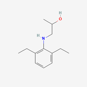 molecular formula C13H21NO B8394361 N-(beta-hydroxypropyl)-2,6-diethylaniline 