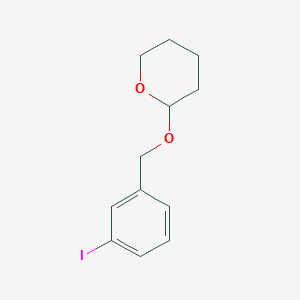 molecular formula C12H15IO2 B8394387 2-(3-Iodo-benzyloxy)-tetrahydro-pyran 