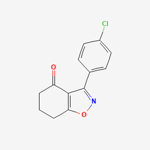 molecular formula C13H10ClNO2 B8394464 3-(4-chlorophenyl)-6,7-dihydro-1,2-benzisoxazol-4(5H)-one 