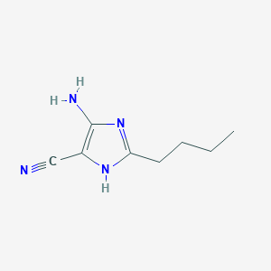 molecular formula C8H12N4 B8394513 4-Amino-2-butyl-5-cyanoimidazole 