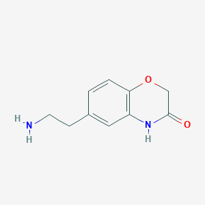 molecular formula C10H12N2O2 B8394558 6-(2-Aminoethyl)-2H-1,4-benzoxazin-3(4H)-one CAS No. 1029712-60-4