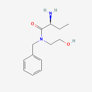 molecular formula C13H20N2O2 B8394596 (S)-2-amino-N-benzyl-N-(2-hydroxyethyl)butanamide 