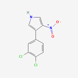 molecular formula C10H6Cl2N2O2 B8394630 3-(3,4-dichlorophenyl)-4-nitro-1H-pyrrole CAS No. 122476-88-4