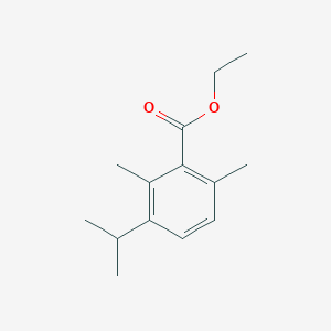 molecular formula C14H20O2 B8394696 Ethyl 2,6-dimethyl-3-(propan-2-yl)benzoate CAS No. 86246-79-9