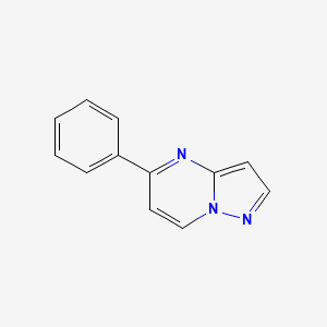 molecular formula C12H9N3 B8394739 5-Phenylpyrazolo[1,5-a]pyrimidine 